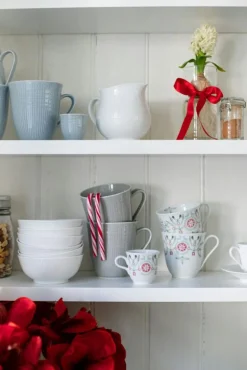 Rörstrand Serveringsskålar|Frukostskålar-Swedish Grace Skål 30 cl 6-pack, Dimma (Ljusgrå)