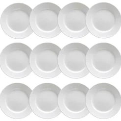 Swedish Grace Tallrik 21 cm Snö (Vit), 12-Pack