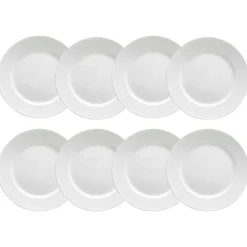Swedish Grace Tallrik 27 cm Snö (Vit), 8-Pack