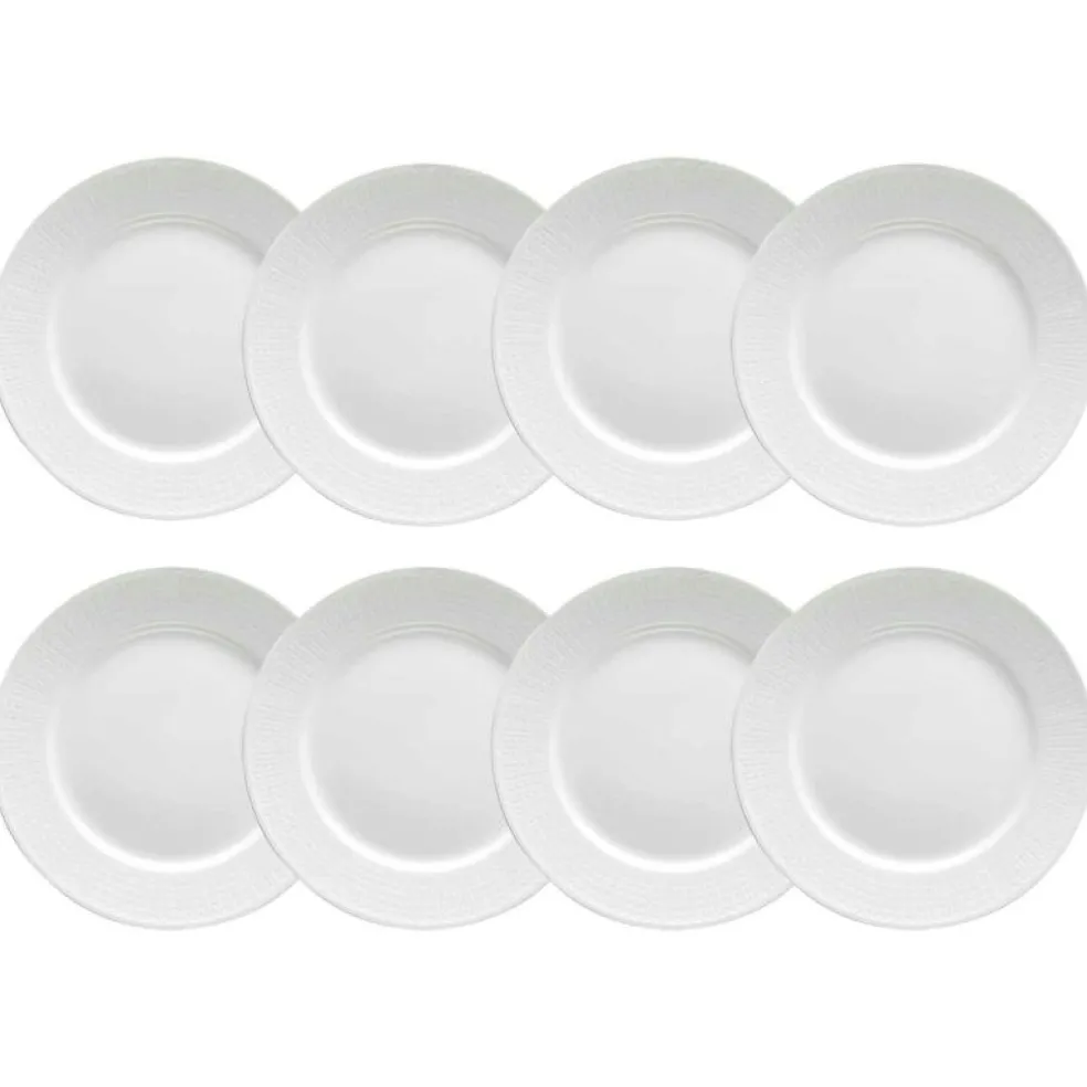 Swedish Grace Tallrik 27 cm Snö (Vit), 8-Pack
