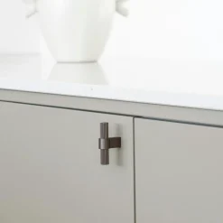 Beslag Design Knoppar & Dörrhandtag-T Helix Stripe Knopp, Antique bronze