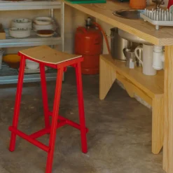 Taburete 8 Barstol 75 cm, Signal Red