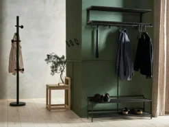 Essem Design Skohyllor-Tamburin Skohylla 60cm, Svart/ Svartbetsad Ek