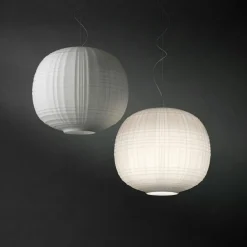 Tartan Pendel LED, Vit