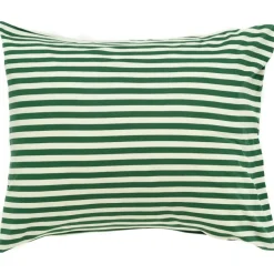 Tasaraita Örngott 50x60 cm, Mörkgrön