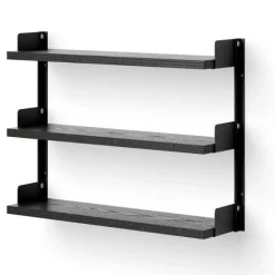 New Works Modulära Hyllsystem|Vägghyllor-Tehylla, Svart Ask