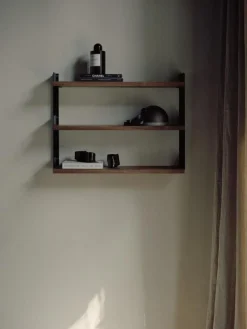 New Works Modulära Hyllsystem|Vägghyllor-Tehylla, Svart Ask