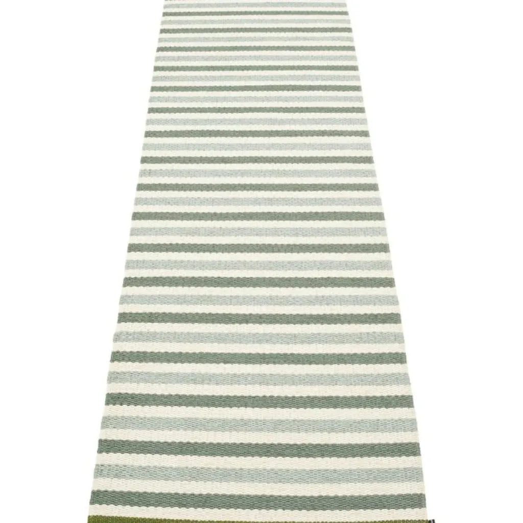 Pappelina Utomhusmattor & Balkongmattor|Plastmattor-Teo Matta Salvia / Army / Vanilj, 230x320 cm