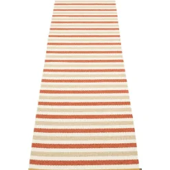 Pappelina Utomhusmattor & Balkongmattor|Plastmattor-Teo Matta Tegelröd / Beige / Vanilj, 70x300 cm