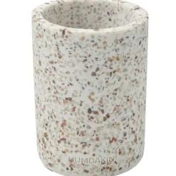 Humdakin Vaser-Terarazzo Vas 14 cm, Vit/Brun