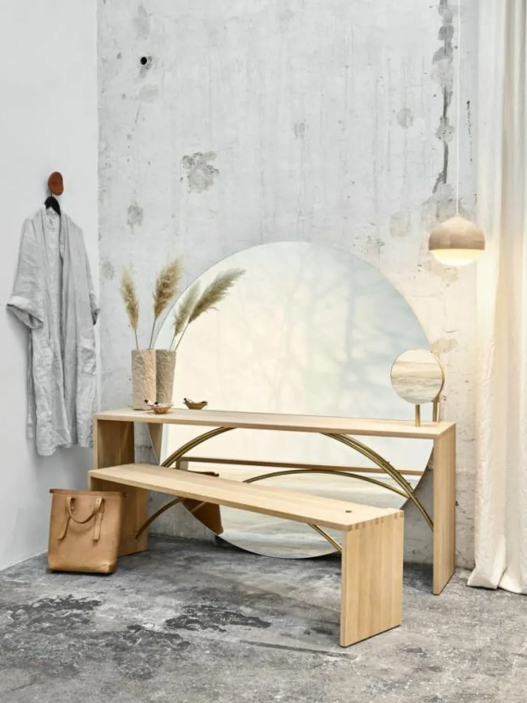 Mater Fönsterlampor-Terho Pendel Mattlackad Lindträ / Opalglas, 13,5 cm