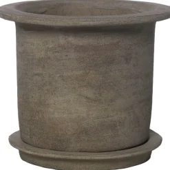 Terracotta Kruka Med Fat Ø24 cm