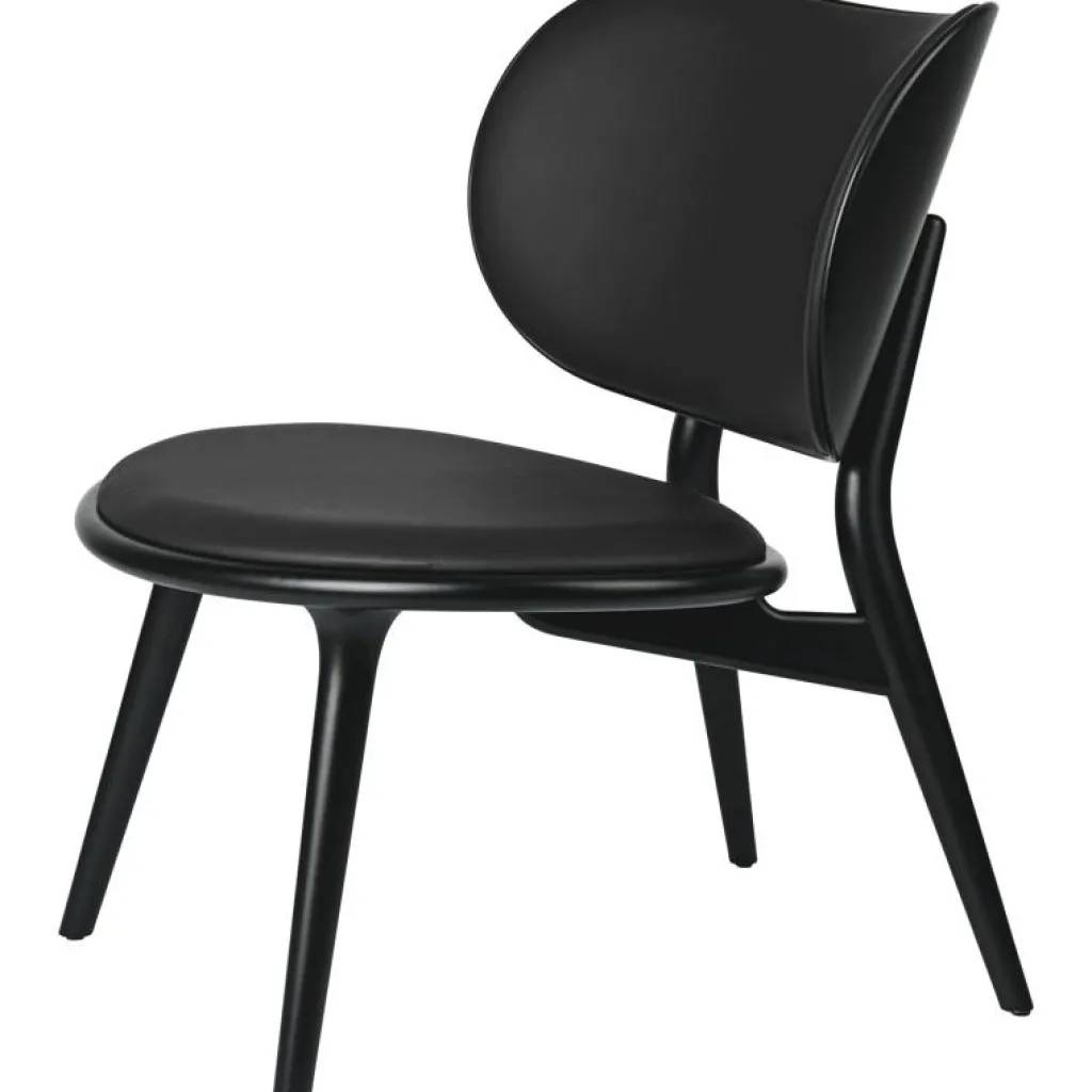 Mater Fåtöljer-The Lounge Chair Loungestol, Svartbetsad Bok