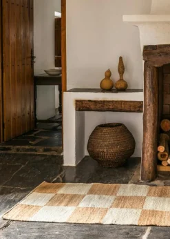 Layered Jutemattor-The Sicilian Jutematta 75x200 cm, Natur