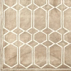 Tie Dye Ullmatta 200x300 cm, Beige