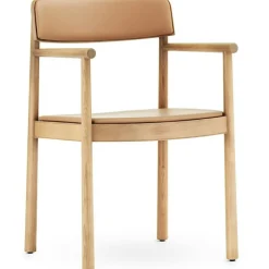 Timb Karmstol, Ultra Leather, Svart/Svart