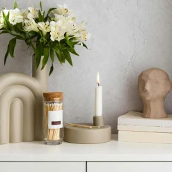 Eldstickan Tillbehör Ljusstakar & Ljuslyktor-Tändsticksburk Stor, Aska