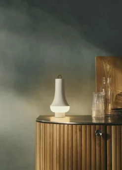 Louis Poulsen Portabla Lampor|Portabla Lampor-Tomoshi Bordslampa Portabel, Mörkbrun