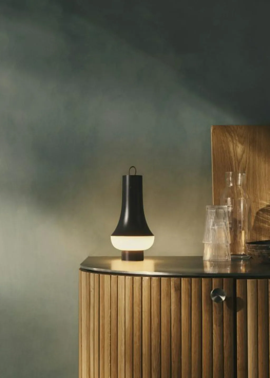 Louis Poulsen Portabla Lampor|Portabla Lampor-Tomoshi Bordslampa Portabel, Mörkbrun