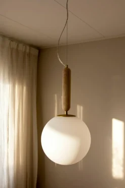 Globen Lighting Pendellampor-Torrano 30 Pendel, Travertin