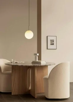 Tr Bulb Pendel, Matt / Svart