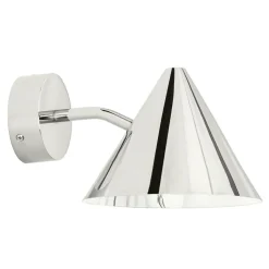 Örsjö Belysning Fasadlampor|Fasadlampor-Tratten Mini Vägglampa LED Fast Montage Förnicklad