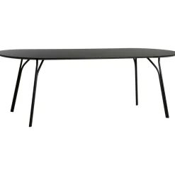 Woud Matbord Och Barbord-Tree Matbord L: 220cm Beige Topp / Svarta Ben