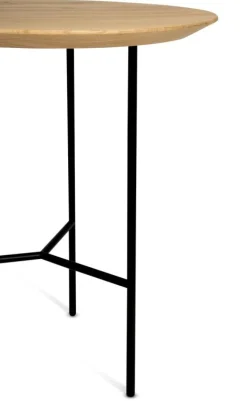 Mavis Soffbord|Sidobord & Avlastningsbord-Tribeca Sidobord Lackad Ek / Svart, 47 cm