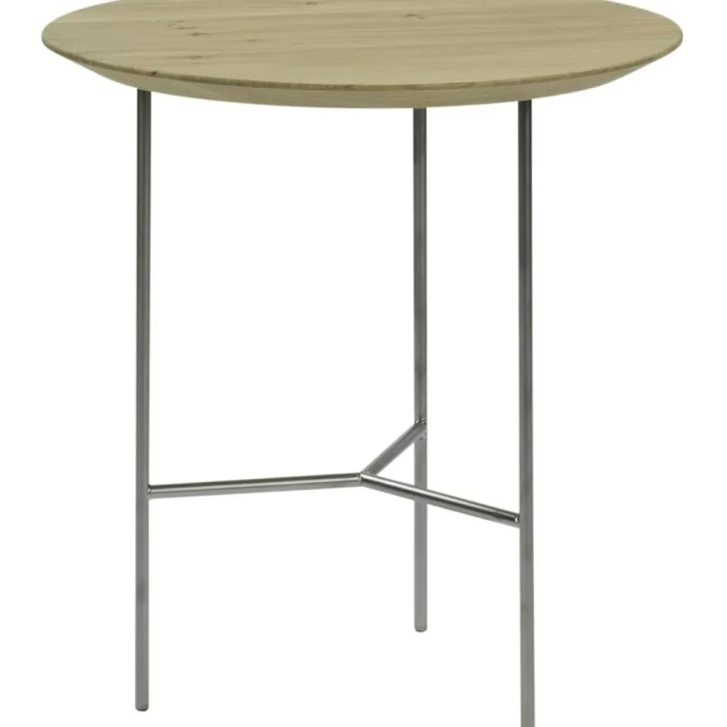 Mavis Soffbord-Tribeca Sidobord Lackad / Satinkromat Stål, 47 cm