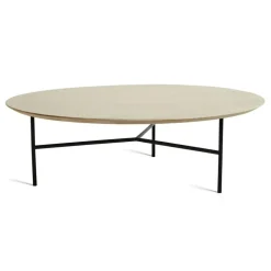 Tribeca Soffbord 80 cm, Såpad Rustik Ek/Svarta Ben