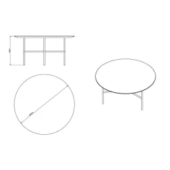 Tribeca Soffbord 80 cm, Såpad Rustik Ek/Svarta Ben