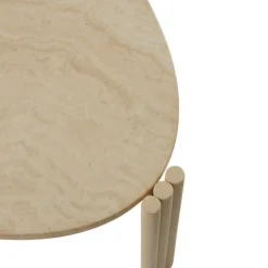 AYTM Soffbord-Tribus Soffbord Oval, Travertin/Sand