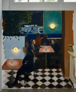 Trip Vägglampa, Marmor Ask / Grå