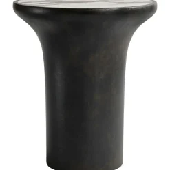 Trumpet Sidobord Kaffe / Calacatta, 35 cm