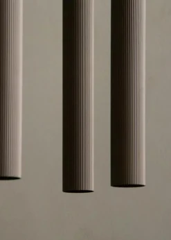 Tubulaire Pendel Med Skena Bronzed, 5 Pendlar