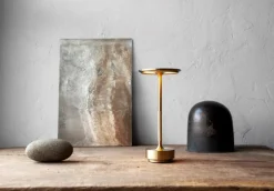 Ambientec Portabla Lampor|Portabla Lampor-Turn Bordslampa Portabel, Mässing