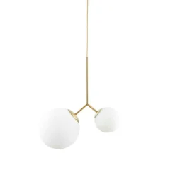House Doctor Pendellampor-Twice Pendel, Mässing/Opalvit