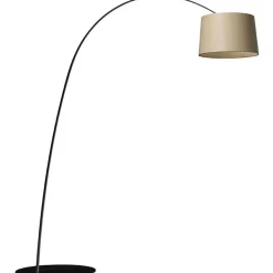 Foscarini Båglampor|Golvlampor-Twiggy Wood Golvlampa MyLight, Greige