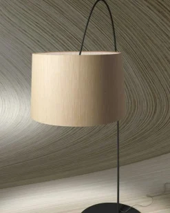 Foscarini Båglampor|Golvlampor-Twiggy Wood Golvlampa MyLight, Greige