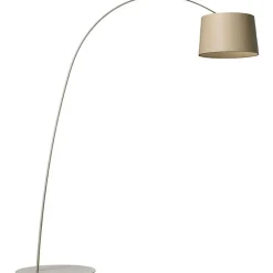 Foscarini Båglampor|Golvlampor-Twiggy Wood Golvlampa MyLight, Greige