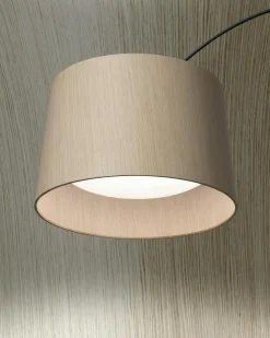Foscarini Båglampor|Golvlampor-Twiggy Wood Golvlampa MyLight, Greige