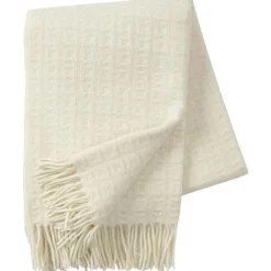 Twist Ullpläd 130x200 cm, Vit