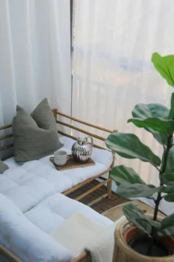 Twist Ullpläd 130x200 cm, Vit