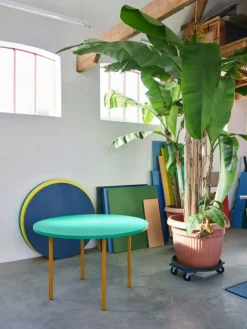 Two-Colour Bord Ø105 cm, Vinröd / Röd