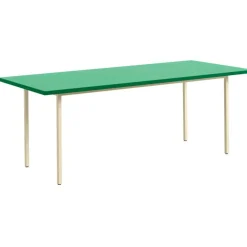 Two-Colour Bord 200x90 cm, Ivory / Green Mint