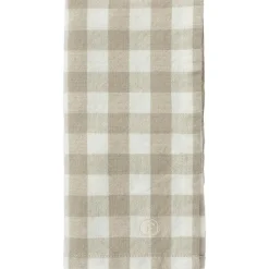 ERNST Servetter & Tillbehör-Tygservett 40x40 cm, Brun/Vit