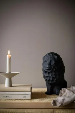 Uma Ljusstake 14x9,5 cm, Sand