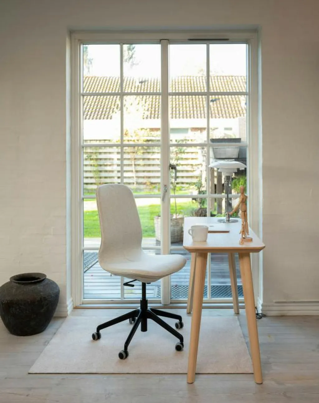 Tica Copenhagen Plastmattor-Uni Color Matta Ivory, 90x130 cm