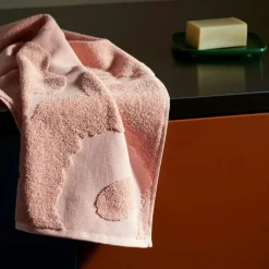 Marimekko Handdukar & Badlakan-Unikko Ansiktshandduk 30x30 cm, Rosa