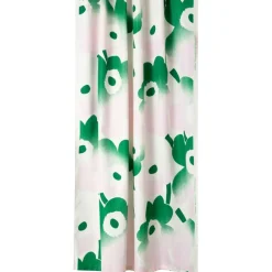 Unikko Häivähdys Duschdraperi 180x200 cm, Rosa / Grön / Off-white